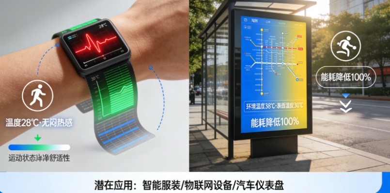 揭秘！中国科学家造出“降温显示屏”：颜色一变，表面就凉，还能贴在皮肤上(图3)