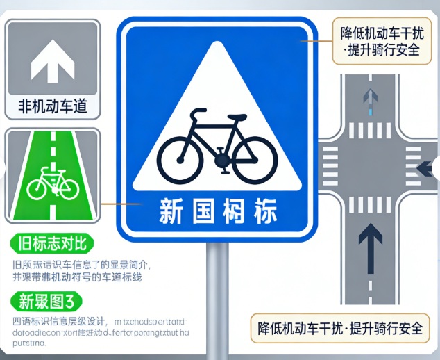  官方发布！开车、骑车都要注意！这三大交通标志标线国标变化，事关每个人出行安全！(图1)